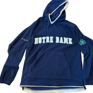 Columbia Notre Dame Fuzzy Women's Hoodie size M (#229)
